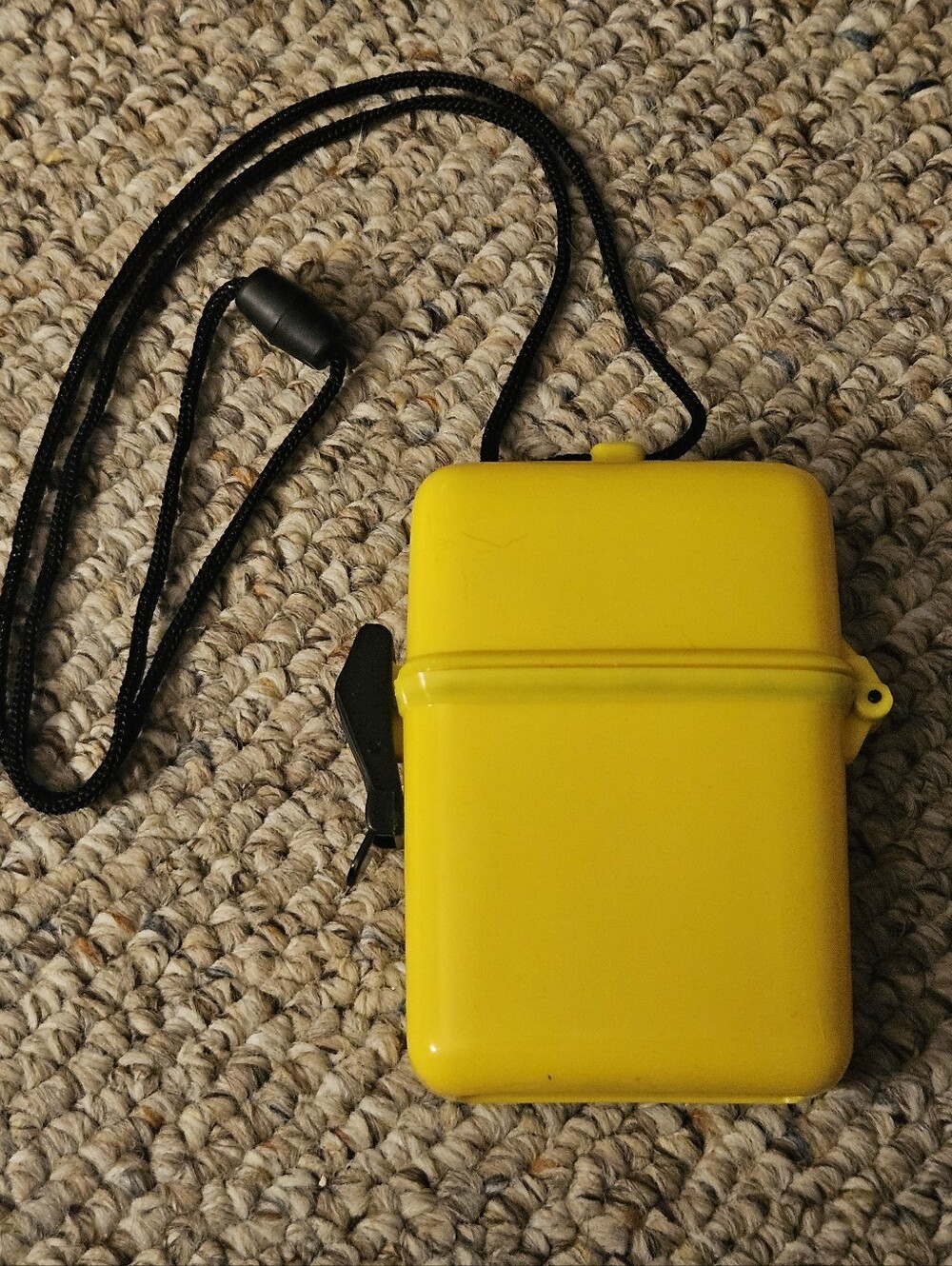 Avon Yellow Plastic Container Beach Caddy